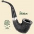 Peterson St Patricks Day 2025 Black Sandblast Large Bent Calabash Pipe XL11