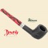 Peterson Dracula Sandblast Black Straight Billiard Pipe 06