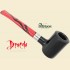 Peterson Dracula Smooth Ebony Curved Tankard Pipe 701