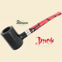 Peterson Dracula Smooth Ebony Curved Tankard Pipe 701