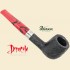 Peterson Dracula 9mm Filter Sandblast Black Straight Billiard Pipe X105