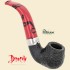 Peterson Dracula Sandblast Black Small Bent Billiard Pipe 230 B
