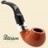 Peterson Deluxe Silver Mounted System Natural Bent Smooth Apple Pipe 3s