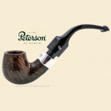 Peterson Deluxe Silver Mounted System Dark Bent Smooth Pipe 12.5s