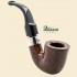 Peterson Deluxe Silver Mounted System Dark Bent Smooth Calabash Pipe 5s