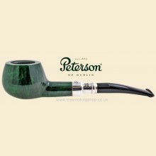 Peterson Green Silver Spigot Smooth Small Curved Prince Pipe 406