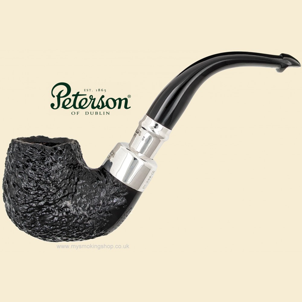 Peterson System Spigot Black Sandblast Bent Billiard Pipe 314