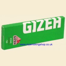 Gizeh Green Regular Rolling Papers 1 Pack