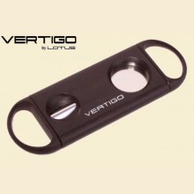 Vertigo by Lotus Duet 2-in1 56 Gauge Black V-Cut and Flat Blade Cigar Cutter