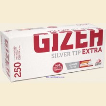 Gizeh Silver Tip Extra King Size Cigarette Tubes Box of 250