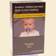 Pueblo Blue (Additive Free) 1 Pack of 20 Cigarettes