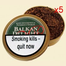 Peterson Balkan Mixture Pipe Tobacco 5 x 50g Tins
