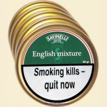 Savinelli English Mixture Pipe Tobacco 5 x 50g Tins