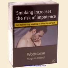 Woodbine Virginia Blend 1 Pack of 20 Untipped Cigarettes