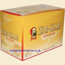 ZigZag Slim Paper Wrapped Filter Tips 10 Bags of 150