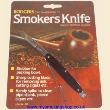 Rodgers High Quality 3 in 1 Smokers Knife Black