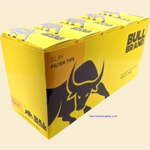 Bull Brand Slim Filter Tips 10 Boxes of 165