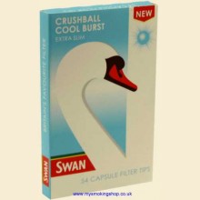 Swan Crushball COOL BURST Extra Slim Filter Tips 1 Pack of 54
