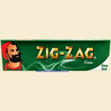 Zig-Zag King Size Green 100mm Rolling Papers 1 Pack